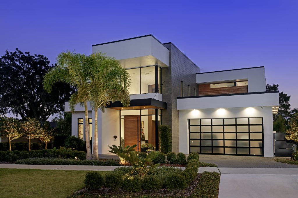 Lacuna House exterior evening