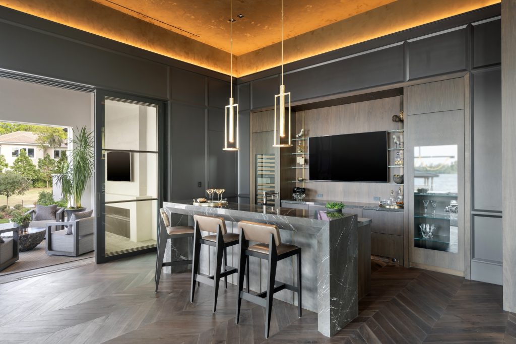 Solera Isle project by brooks design studio game room