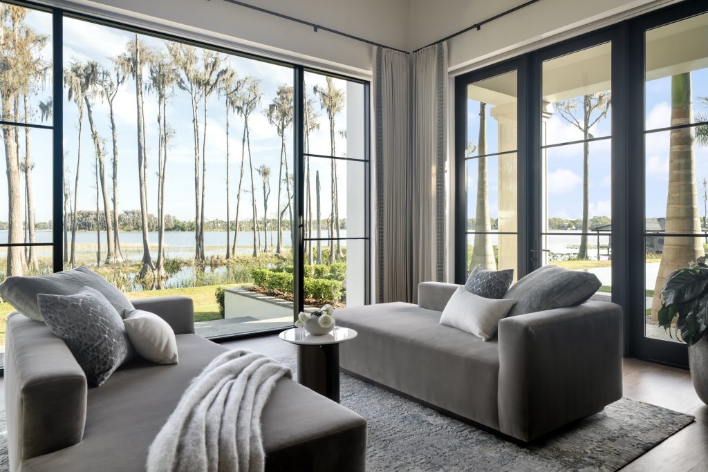 Solera Isle project by brooks design studio primary bed