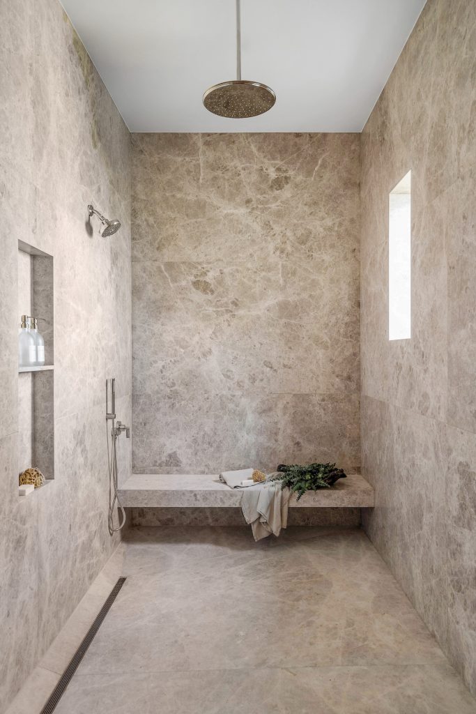 Solera Isle project by brooks design studio primary bath