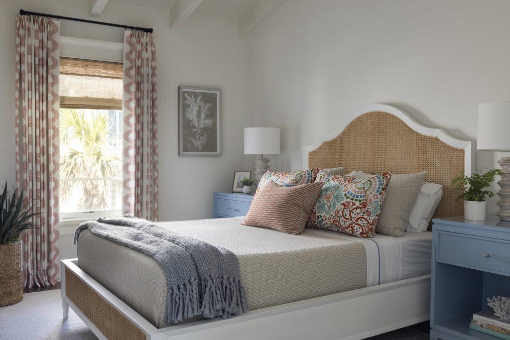 The guest quarters project by brooks design studio guest bed