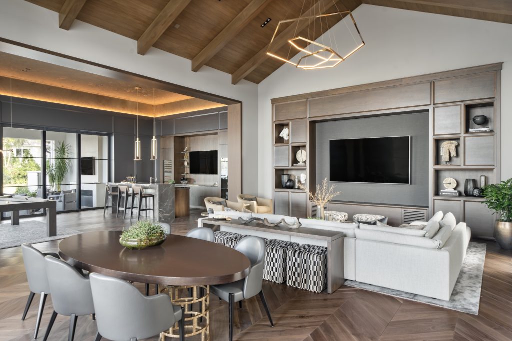 Solera Isle project by brooks design studio game room